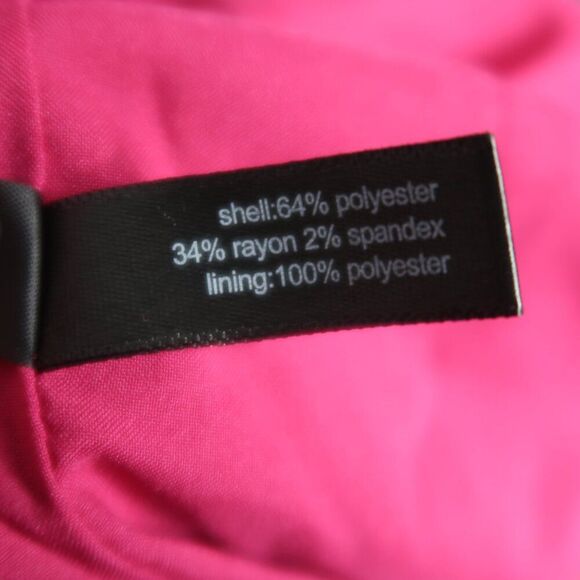 The Limited Womens Midi Dress 10 Pink Fuchsia Classic Sheath‎ Barbie Office - Picture 5 of 5